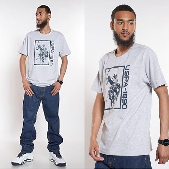 U.S. Polo Assn. T Shirt Gray Tee Short Sleeve Size XXL - Picture 1 of 12